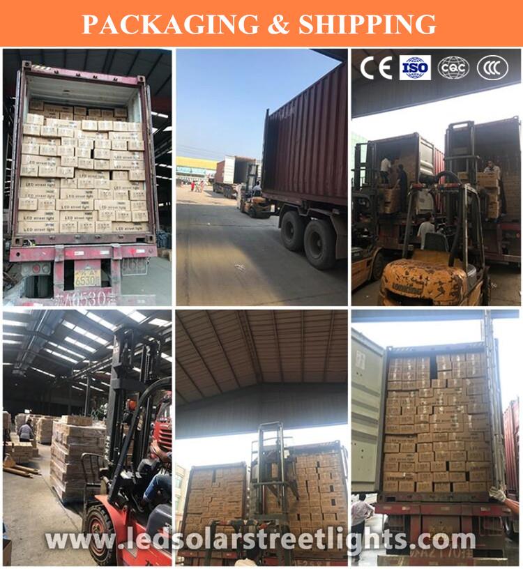 Packaging and Shipping of 20W Solar Street Light